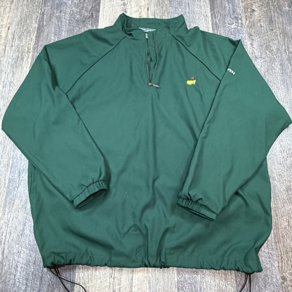 Masters Collection Augusta National Green 1/4 Zip Golf Wind Pullover Jacket XL